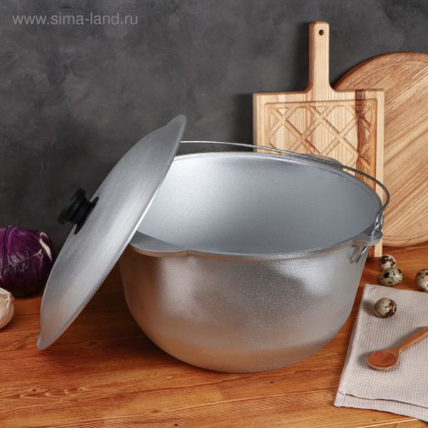 Казан TAS-PROM 5212572 Турист Люкс 12л с литыми ручками