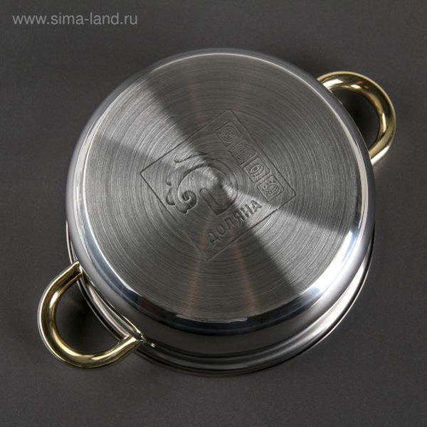 Кастрюля Доляна 113315 Роскошь 3л + крышка