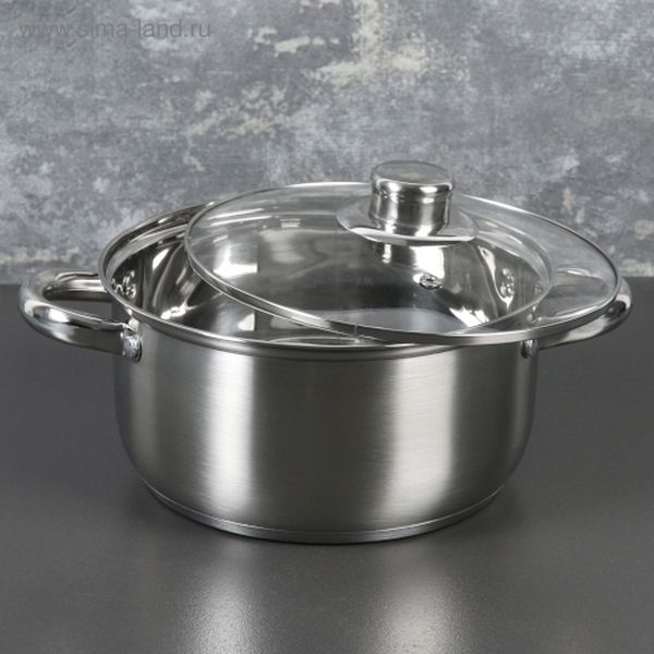 Кастрюля Доляна 4097385 Гретте 3,2л + крышка