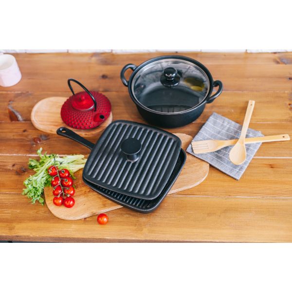 Крышка-пресс Доляна 837797 Квадрат. Гриль