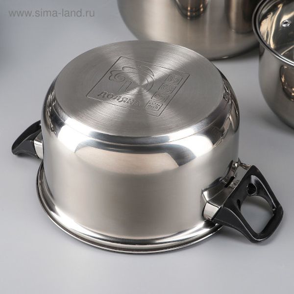 Набор посуды Доляна 1405217 8 предметов Черная ночь