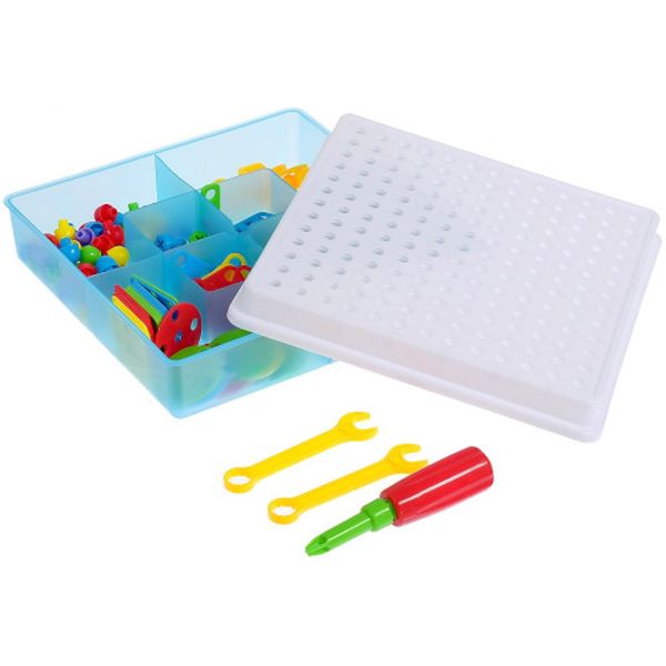 Конструктор детский СИМАЛЕНД 2321864 Болтовая мозайка Объемные фигуры