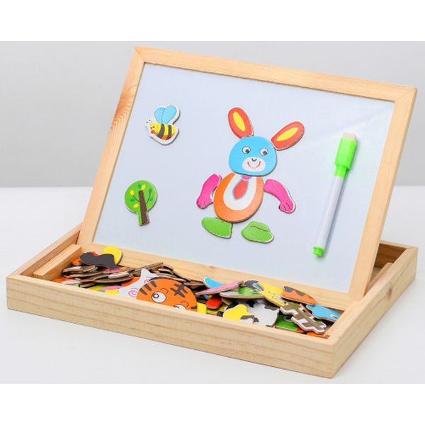 Конструктор детский СИМАЛЕНД 3141939 Магнитный Животные на лугу