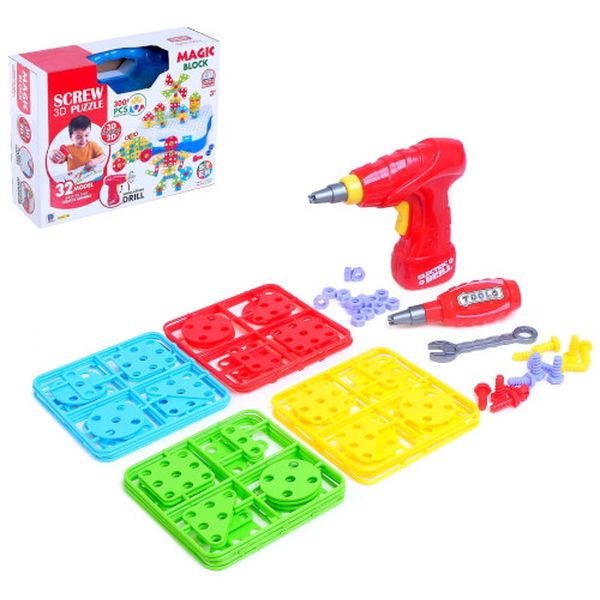 Конструктор детский СИМАЛЕНД 4359976 Винтовой Пазл-мозайка