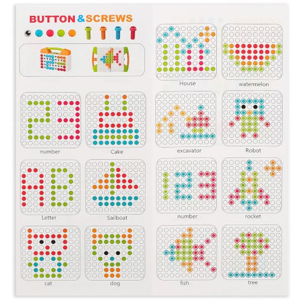 Конструктор детский СИМАЛЕНД 4452092 Винтовой Объемные фигуры