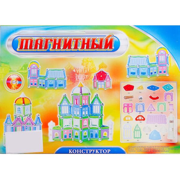 Конструктор детский СИМАЛЕНД 515734 Магнитный Построй свой дом