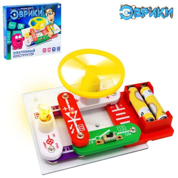 Конструктор детский Эврики 1200829 Электронный 35 схем