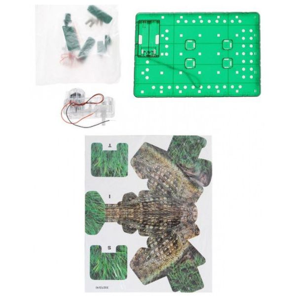 Конструктор детский Эврики 1305717 Электронный 3D Крокодил