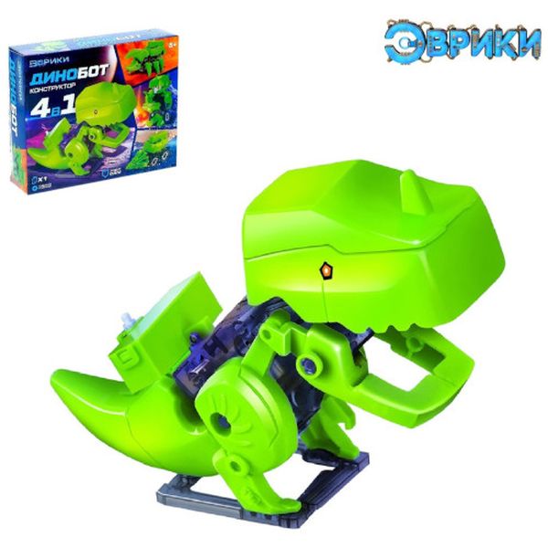 Конструктор детский Эврики 3396493 Электронный Динобот 4 в 1