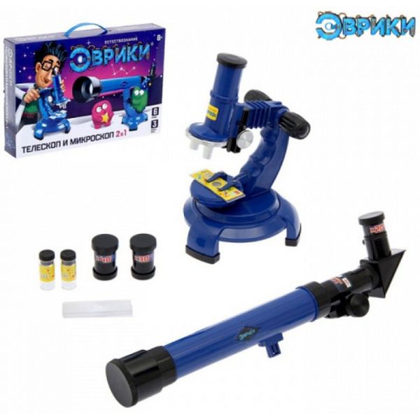Игровой набор Эврики 1629481 ученого Телескоп+Микроскоп, №SL-0074