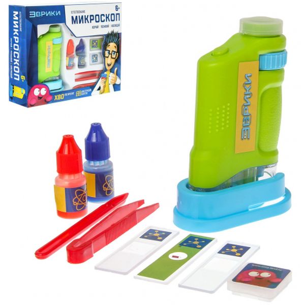 Игровой набор Эврики 3374992 игровой Микроскоп, увеличение X80