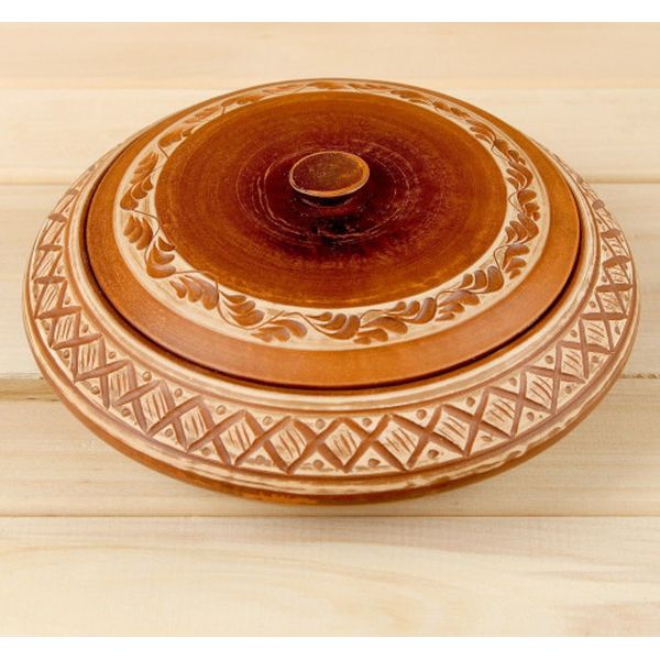 Горшок Красная глина 1325499 Горшок духовой 2.5 л, большой