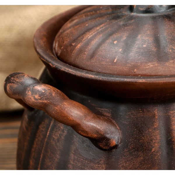 Горшок Красная глина 1454752 Тыква 2,5л красная глина