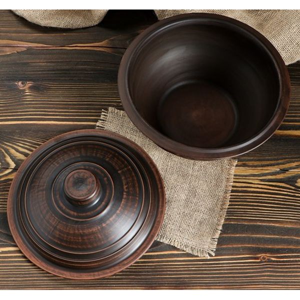 Набор Красная глина 1517335 Набор супник 2,5 л и 4 горшка 0,5 л глина