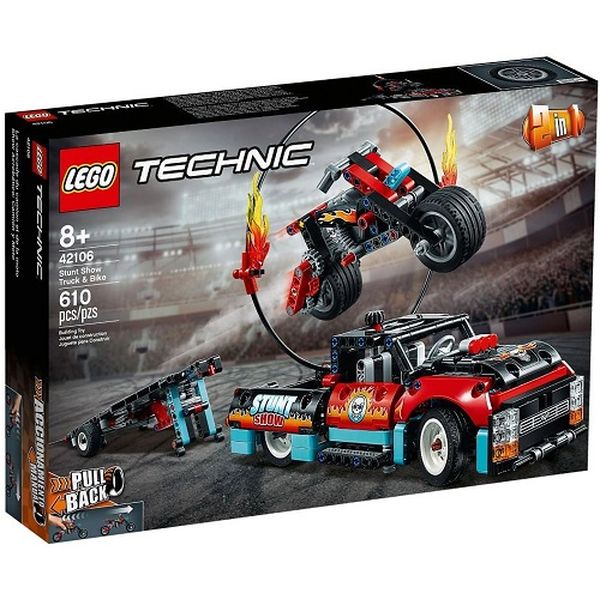 Конструктор Lego 42106 Technic: Шоу на грузовиках и мотоциклах