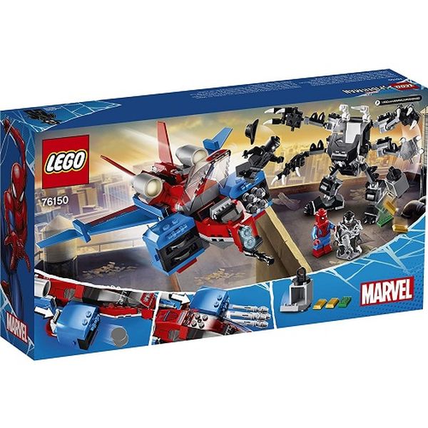 Конструктор Lego 76150 Super Heroes: Самолёт Ч.Паука пр. Р.Венома