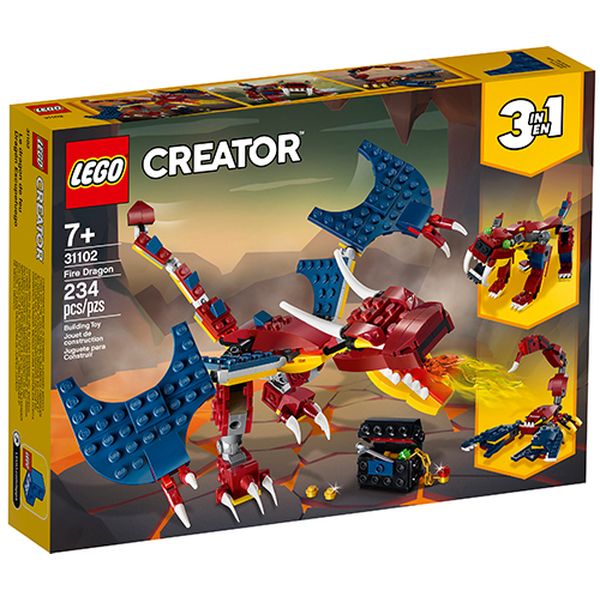 Конструктор Lego 31102 Creator: Огненный дракон