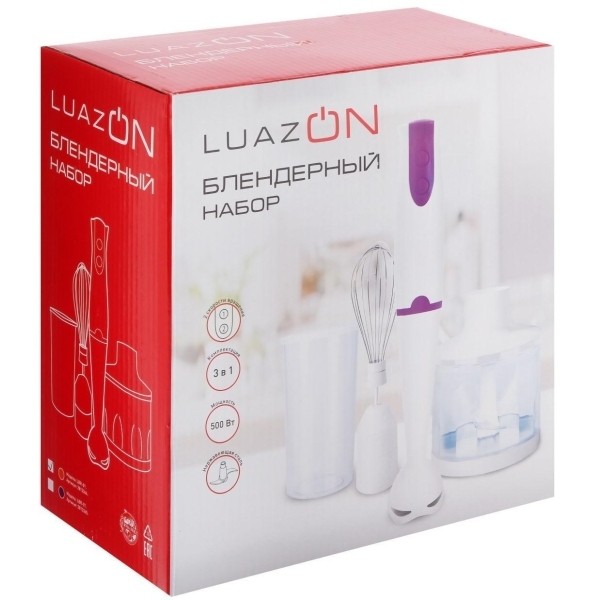 Погружной блендер Luazon 2813366 LBR-02 черный
