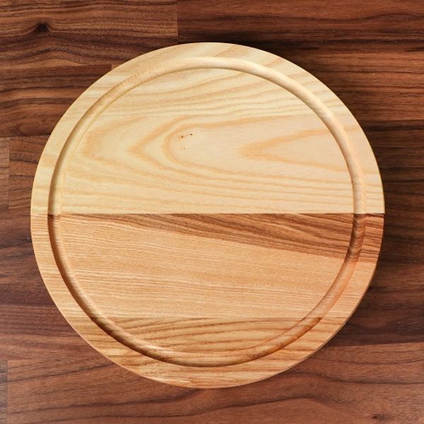 Доска разделочная Доброе дерево 3094076 с соусником 25 см массив ясеня