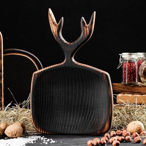 Доска разделочная Доброе дерево 3184657 Рога 30х20 см массив ясеня