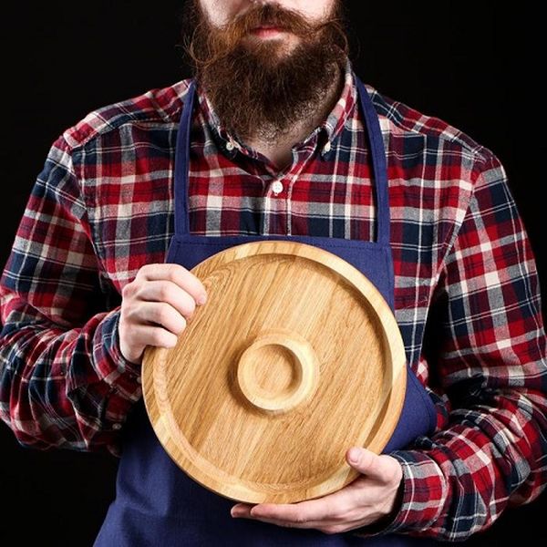 Доска разделочная Доброе дерево 4338165 Славянская 25 см с соусником массив ясеня