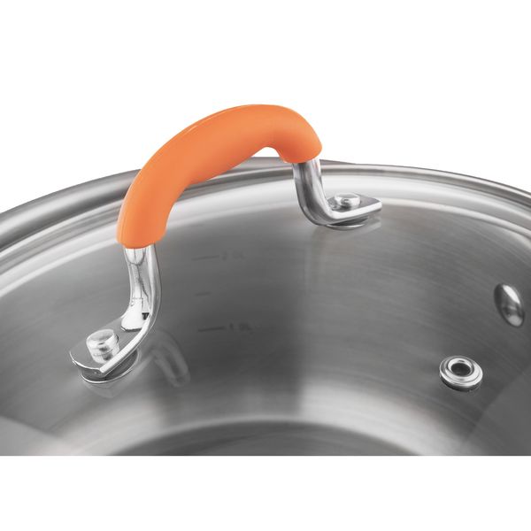 Кастрюля Hitt HCF-OC16 Colorfest 1.5л 16*8см, с крышкой