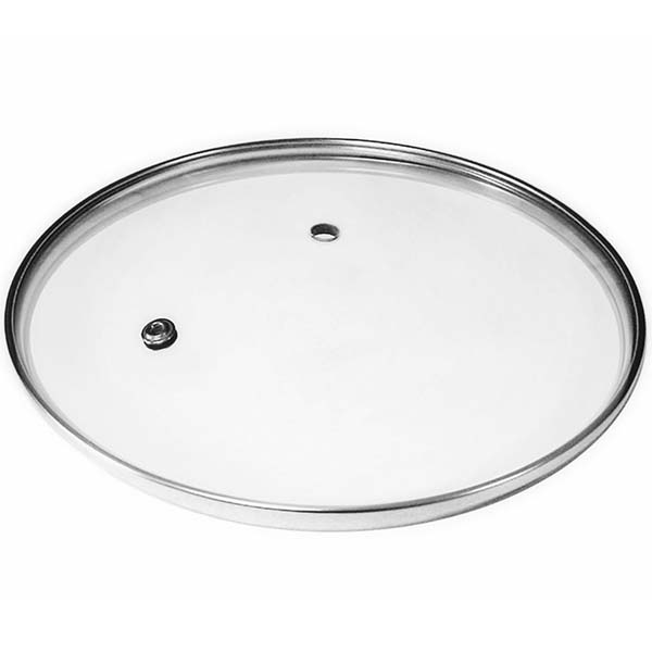 Крышка стеклянная Tima 4620н 20см (без ручки, метал.обод)