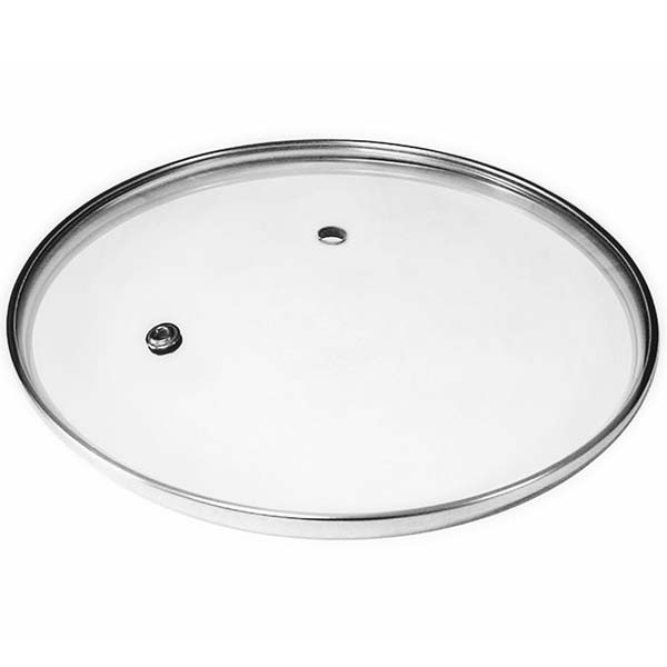 Крышка стеклянная Tima 4622н 22см (без ручки, метал.обод)