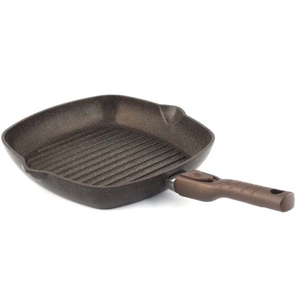 Сковорода гриль Tima 28148П Мускат 28x28см, съемная ручка