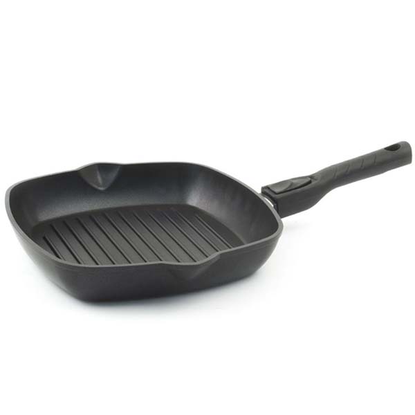 Сковорода гриль Tima 2814П Шеф 28x28см, съемная ручка