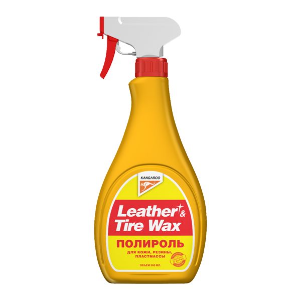 Полироль Kangaroo 330125 Leather & Tire Wax, 500мл