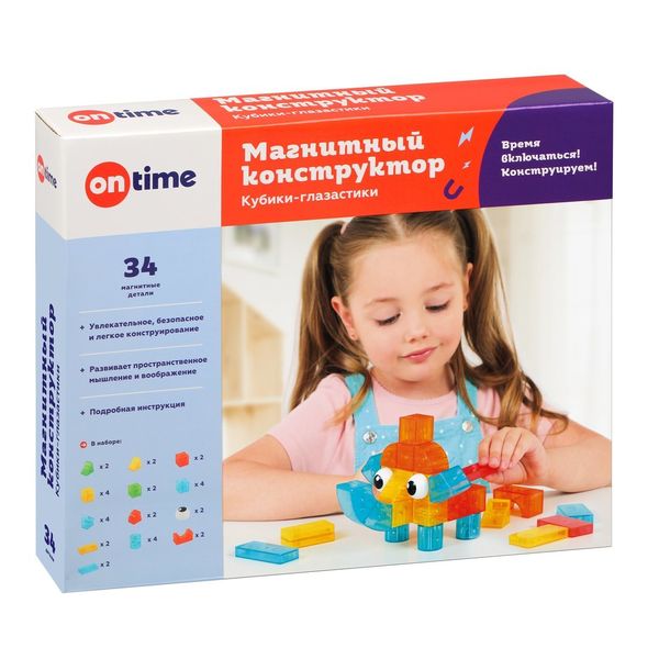 Конструктор детский On Time 45038 Кубики-глазастики (34 детали)