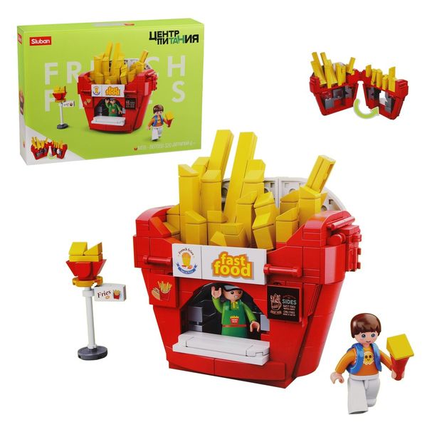 Конструктор детский Sluban M38-B0705B Кафе фастфуд (320 деталей)