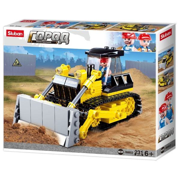 Конструктор детский Sluban M38-B0802 Город: Бульдозер (231 деталей)