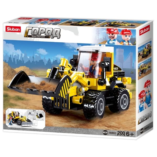 Конструктор детский Sluban M38-B0803 Город: Погрузчик (200 деталей)