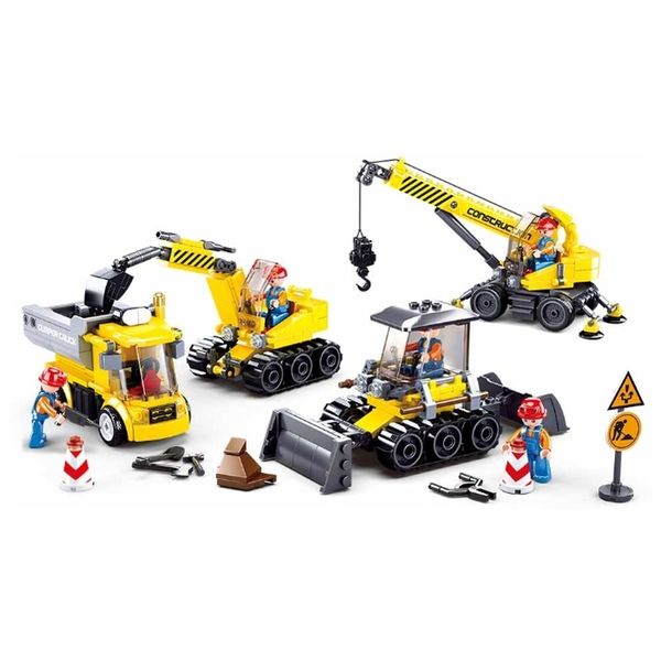 Конструктор детский Sluban M38-B0810 Город: Стройтехника (465 деталей)