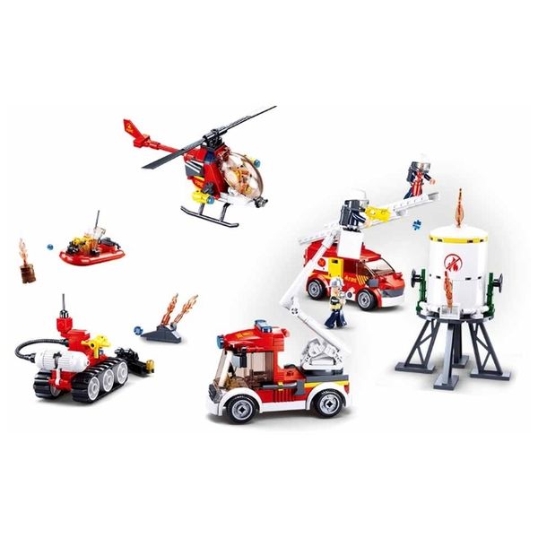 Конструктор детский Sluban M38-B0811 Пожарный (490 деталей)