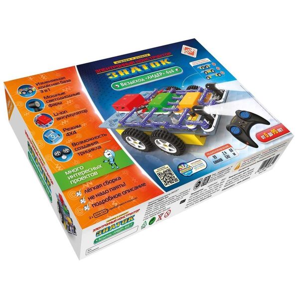 Электронный конструктор Знаток 70834 Вездеход Лидер 4х4