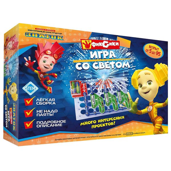Электронный конструктор Знаток ZP-70826 Фиксики: Игра со светом