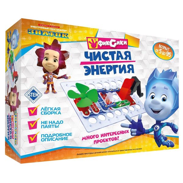 Электронный конструктор Знаток ZP-70827 Фиксики: Чистая энергия