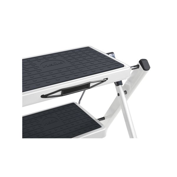 Лестница Hailo Mini 2 ступени с резин.ковриком, белый (4310-001)
