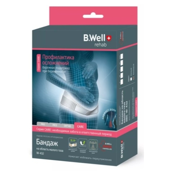 Бандаж B.Well W-432 CARE L, белый