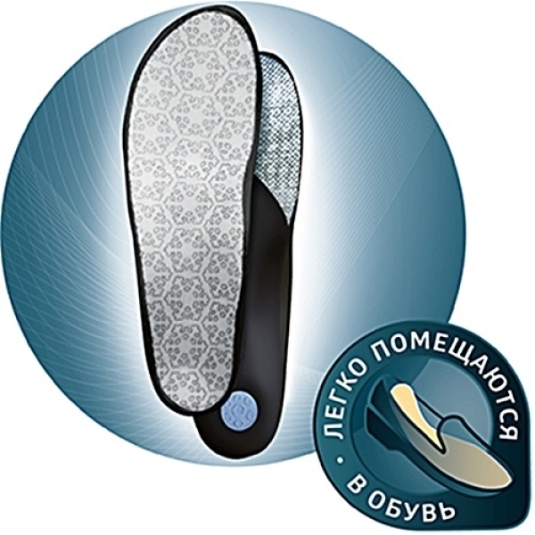 Стельки ортопедические B.Well FW-607 ORTHO TRIO winter р.45, серый