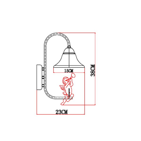 Светильник настенный Arte Lamp A1133AP-1WG Amur