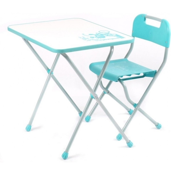 Комплект детской мебели Nika Ретро КПР/Бирюзовый