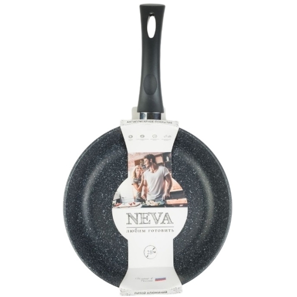 Сковорода Neva D28 + крышка (NG128K)