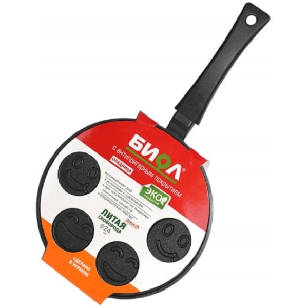 Сковорода Биол с пласт. ручкой АЛ D24