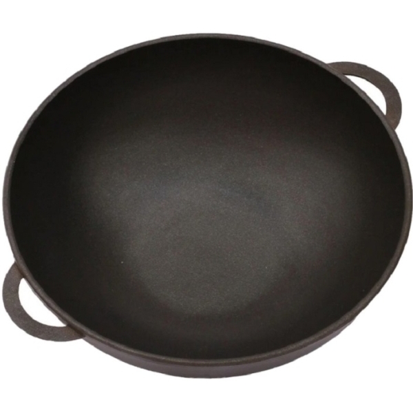 Сковорода-вок Биол с двумя ручками+ст.крышка D28