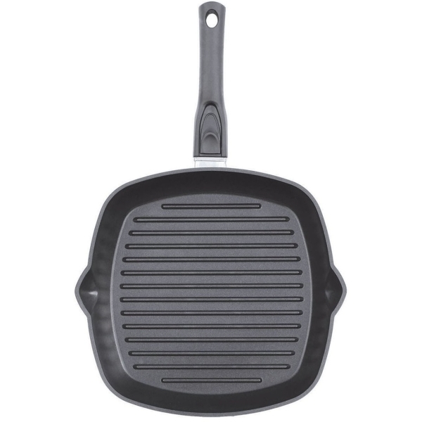 Сковорода-гриль Биол со съёмной ручкой АЛ 26х26 (2614П)