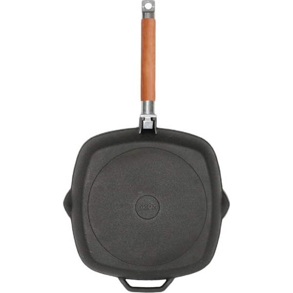 Сковорода-гриль Биол со съемной ручкой, ст. крышка 26х26